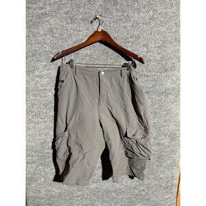 Novara Cycling Cargo Shorts Mens Large Gray Padded Liner Bike Pockets Stretch